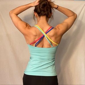 2FOR$15! Turquoise Strappy Tank Top